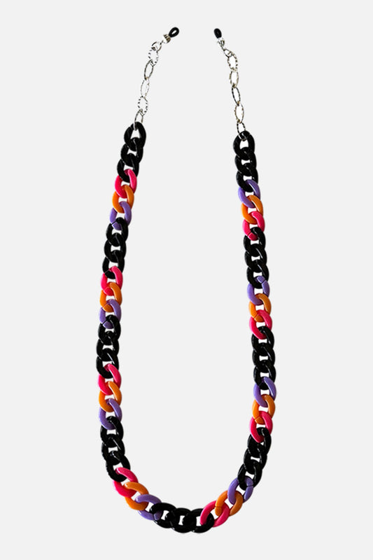 Glossy Black + Pop of Colors