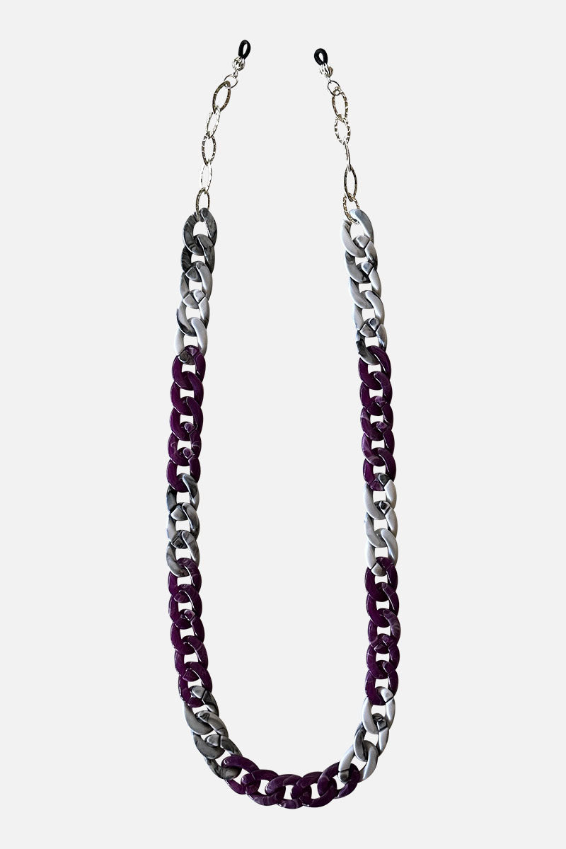 Plum + White Marble