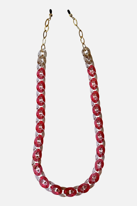 Matte Red & Gray Be Seen Chain