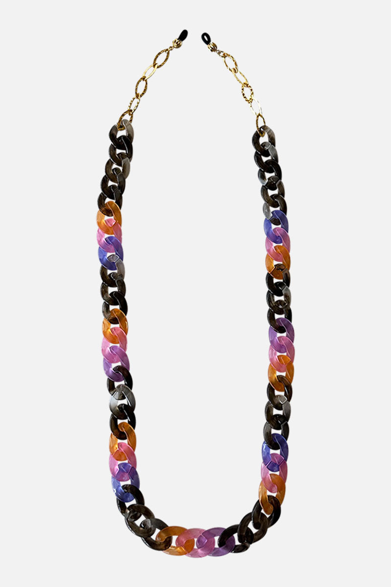 Glossy Charcoal Multicolored Be Seen Chain