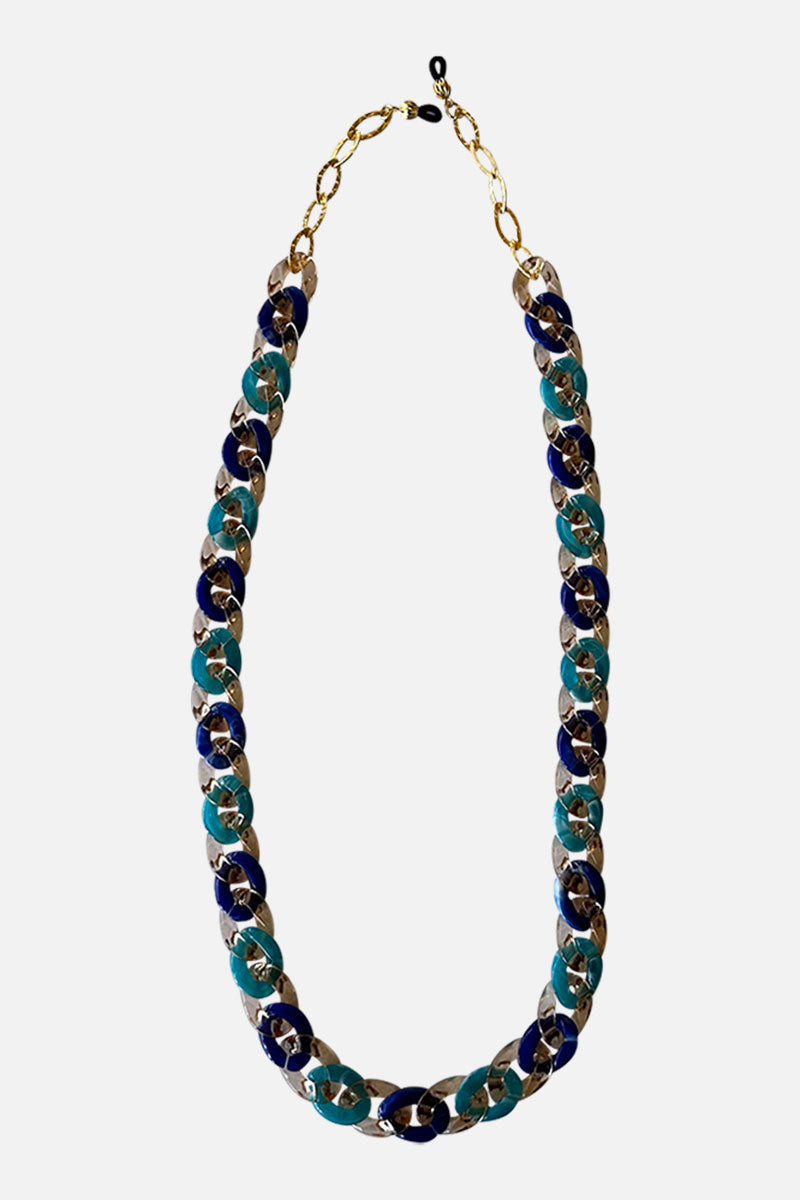 Champagne & Blue Be Seen Chain