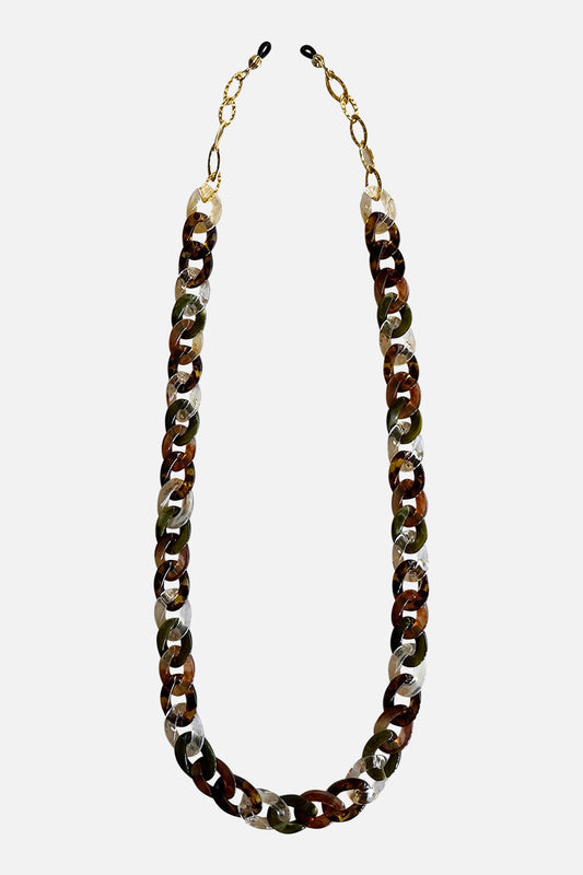 Tortoise & Olive Marble Be Seen Chain